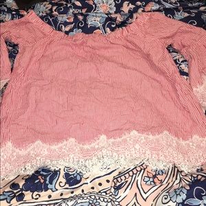 Off the shoulder shirt